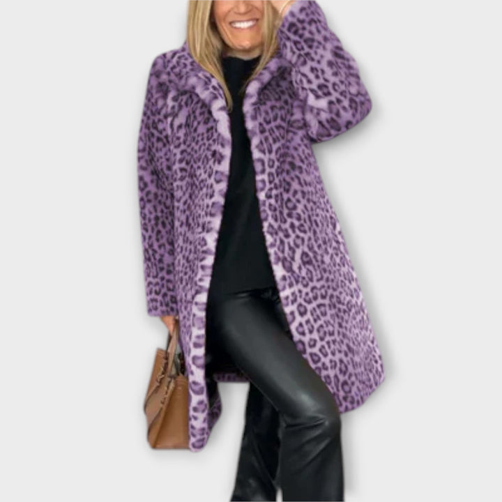 Amara - Manteau léopard