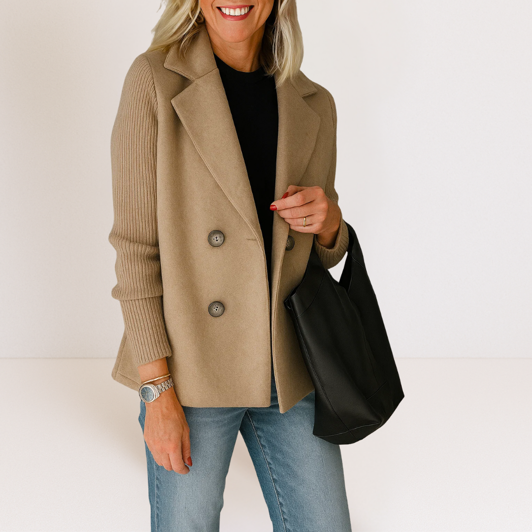 Martine™ | Veste élégante avec manches en tricot