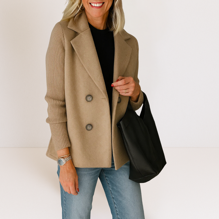 Martine™ | Veste élégante avec manches en tricot