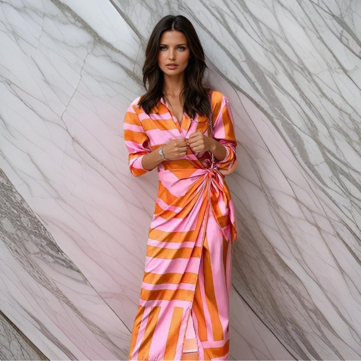 Laurine™ | Printed Wrap Dress