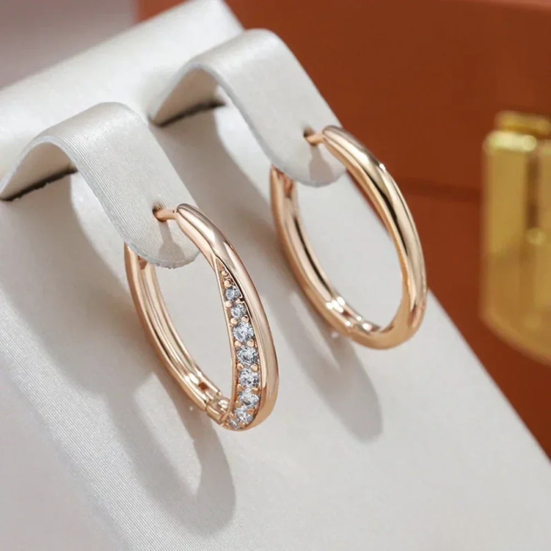 Boucles d'oreilles en or chic