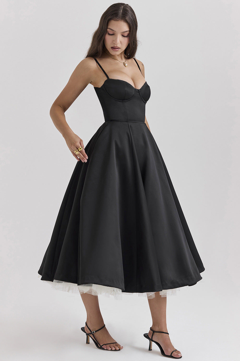 YLIANA | Robe Midi d'Été Romantique