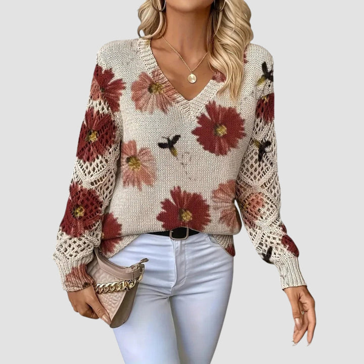 Martina™ | Pull élégant avec motif floral