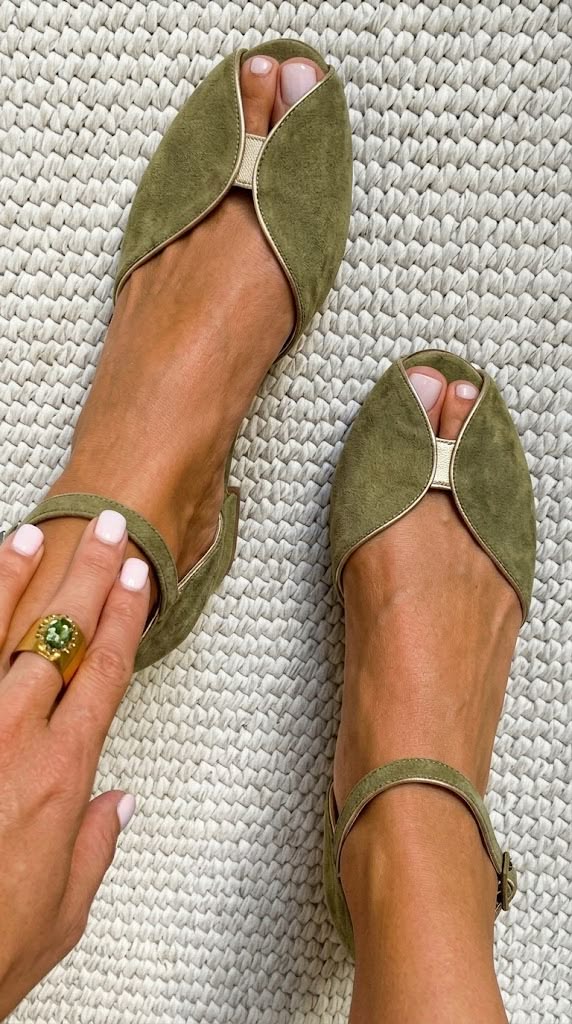 Sandales Olivia en vert sauge