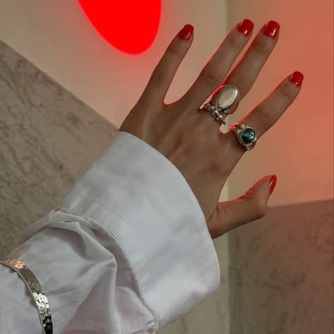 Bague Faust en Argent 925 Sterling fait main