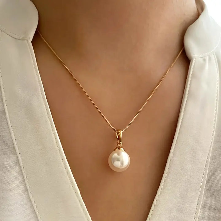 Ensemble de bijoux en perles Grace dorées élégantes