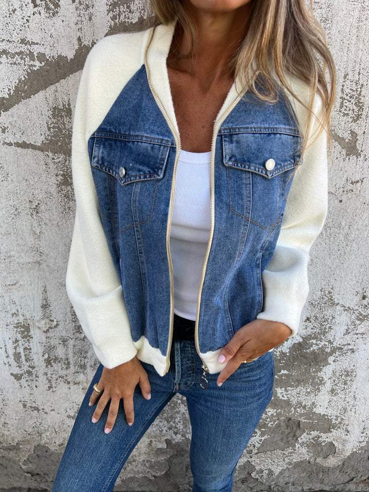 Tessa™ | Veste zippée décontractée avec décolleté en V