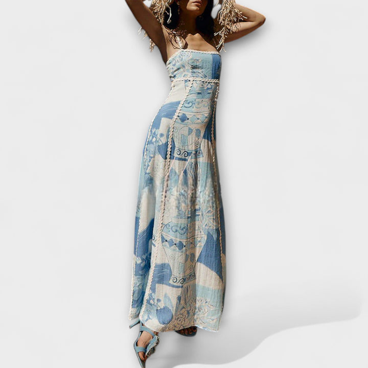 Terazza Ric Rac - Maxi robe en lin avec coupe ample