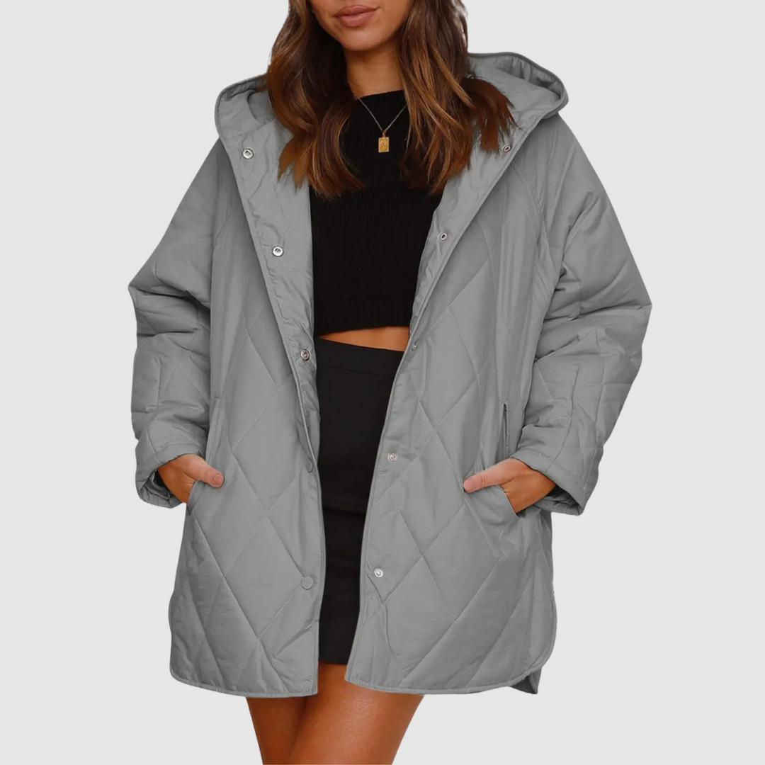 Kristýna - Manteau d'hiver surdimensionné avec capuche