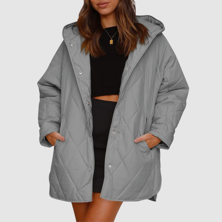 Kristýna - Manteau d'hiver surdimensionné avec capuche