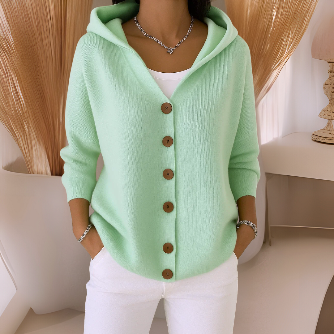 Felicia™ | Veste en tricot tendance avec capuche