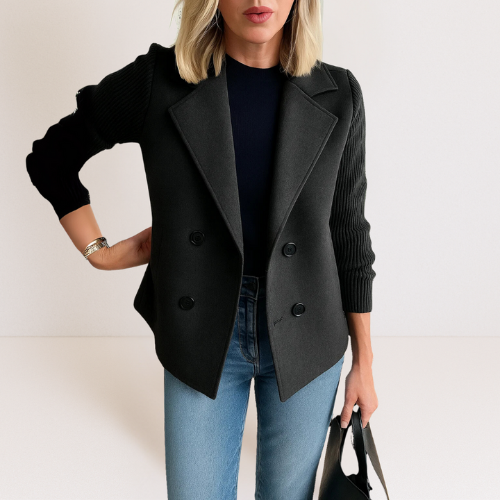 Martine™ | Veste élégante avec manches en tricot