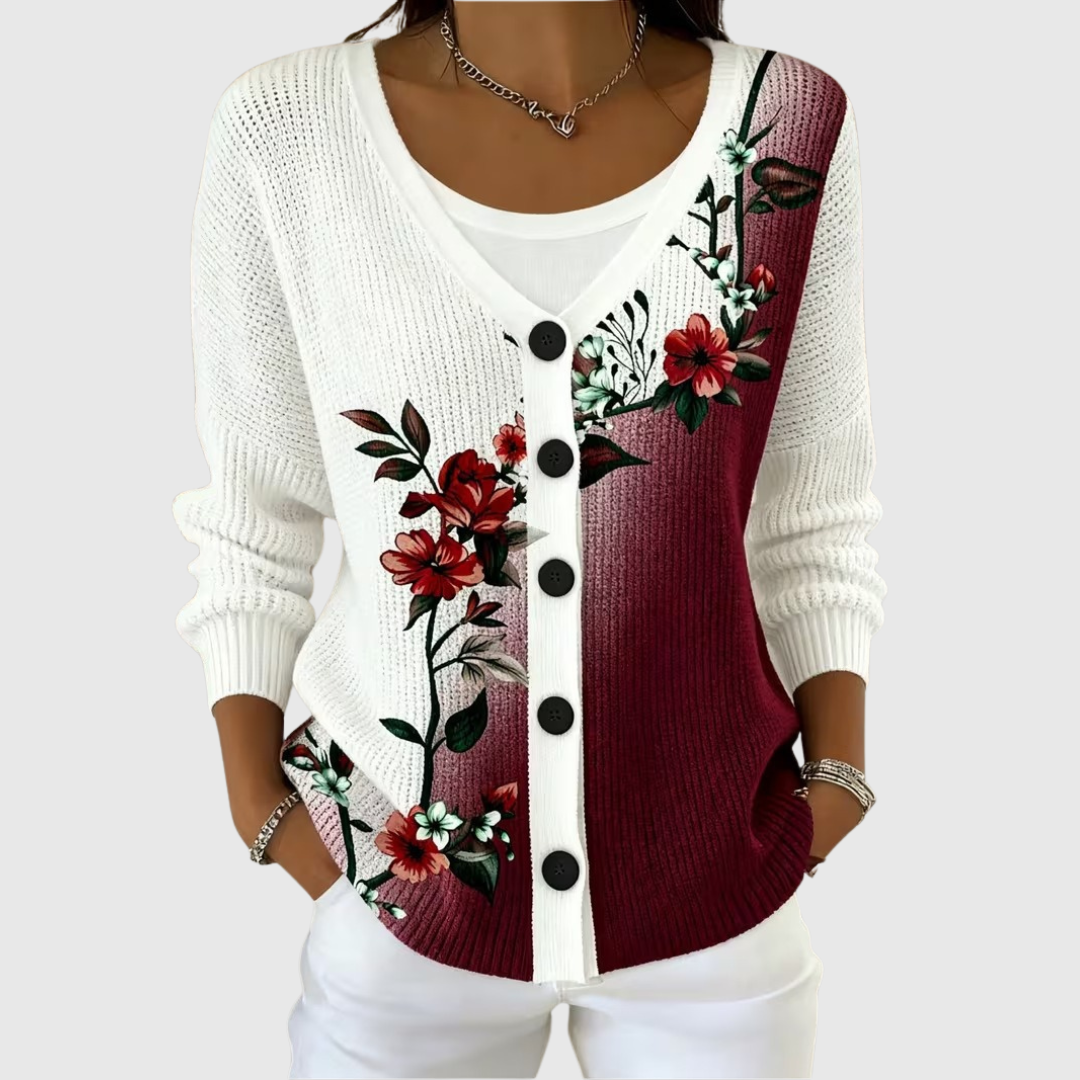 Cardigan en Tricot Confortable avec Boutons