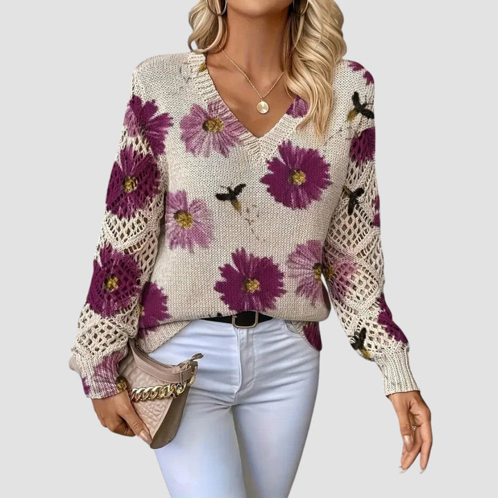 Martina™ | Pull élégant avec motif floral