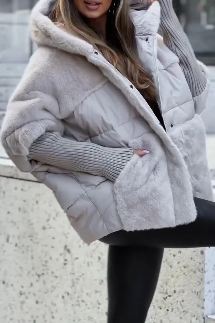 Veste bomber à capuche pour femmes