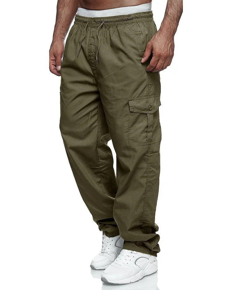 Alexander - Pantalons cargo pour homme, coupe décontractée
