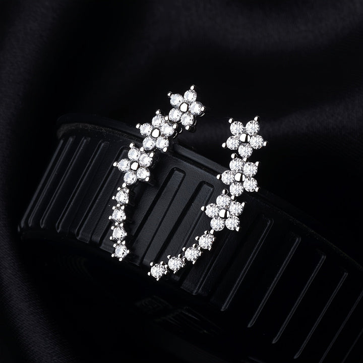 Boucles d'oreilles intemporelles en fleurs