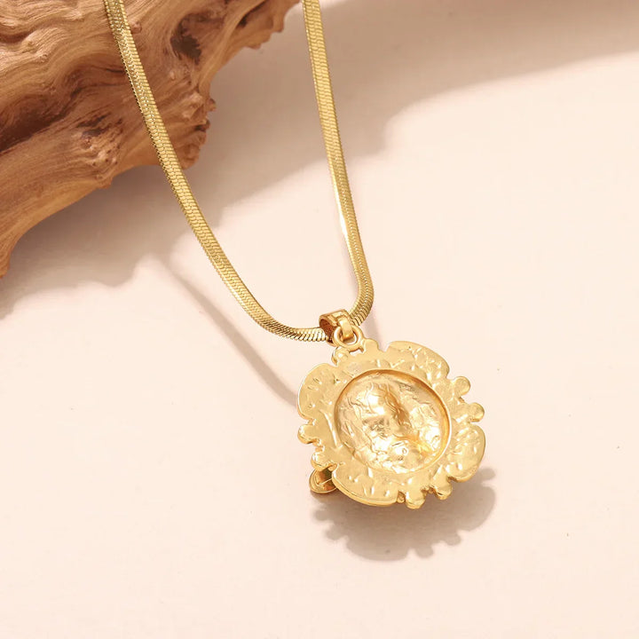 Pendentif en Or Chic avec Turquoise
