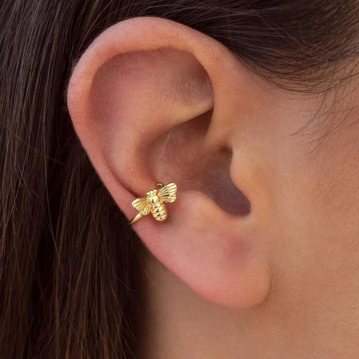 PAIRE DE MANCHETTES D'OREILLES EN FORME D'ABEILLE