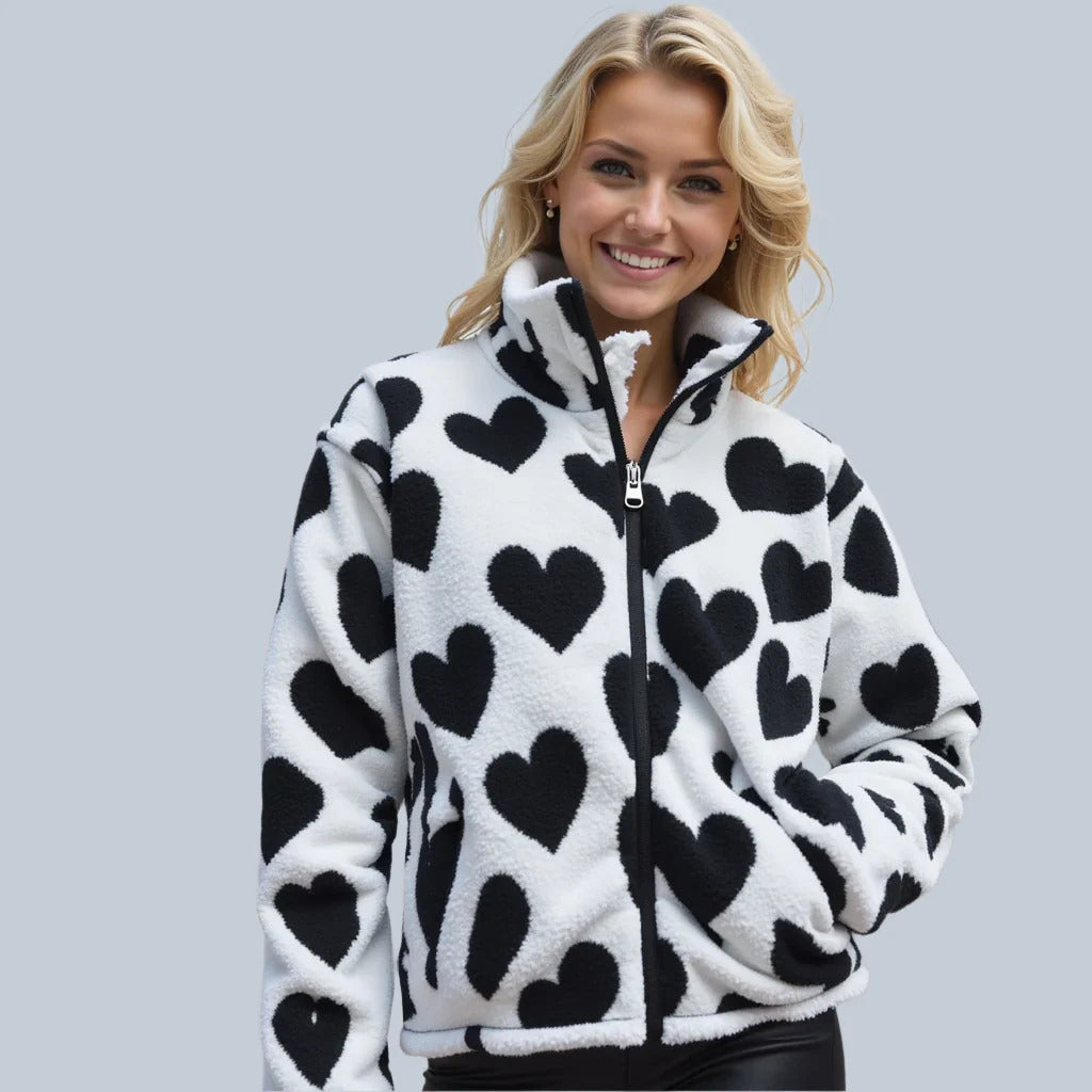 Katharina™ | Veste réversible en forme de cœur