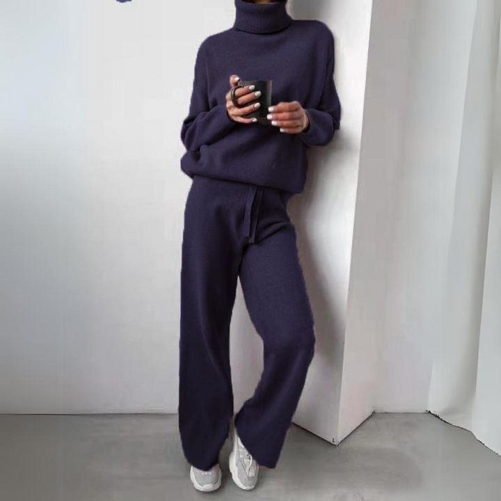 Karina - Ensemble 2 pièces, col roulé et pantalon long