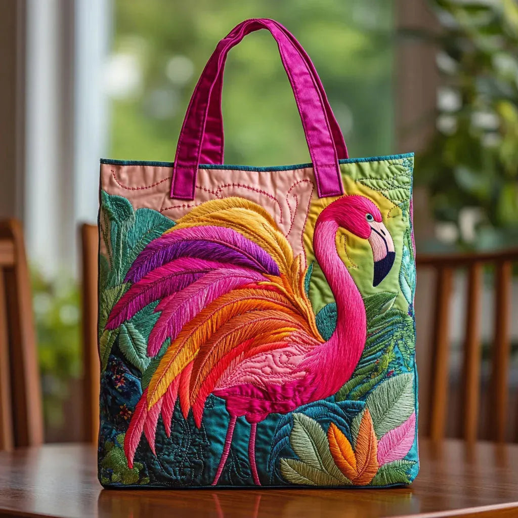 Sac matelassé - Flamant Rose Arc-en-ciel