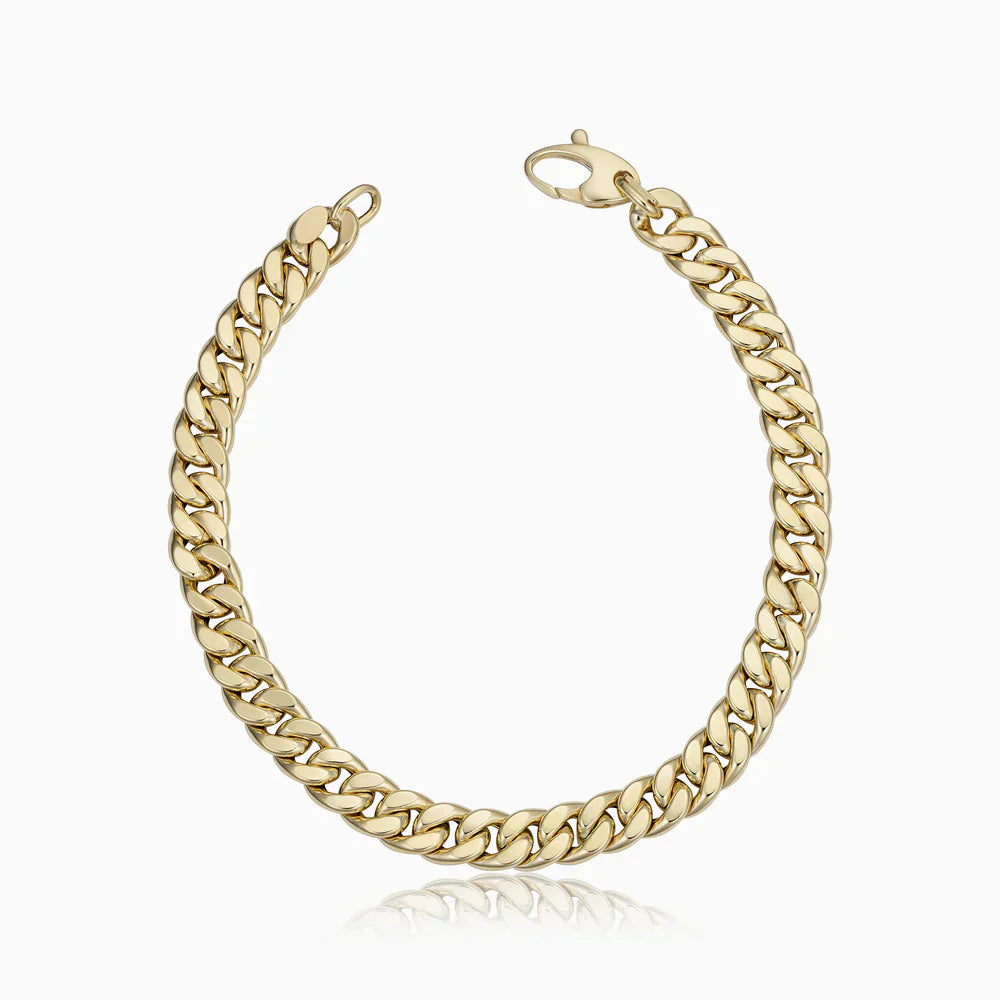 Bracelet cubain antique en or