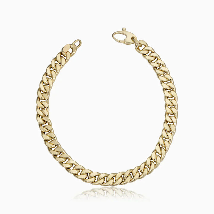 Bracelet cubain antique en or