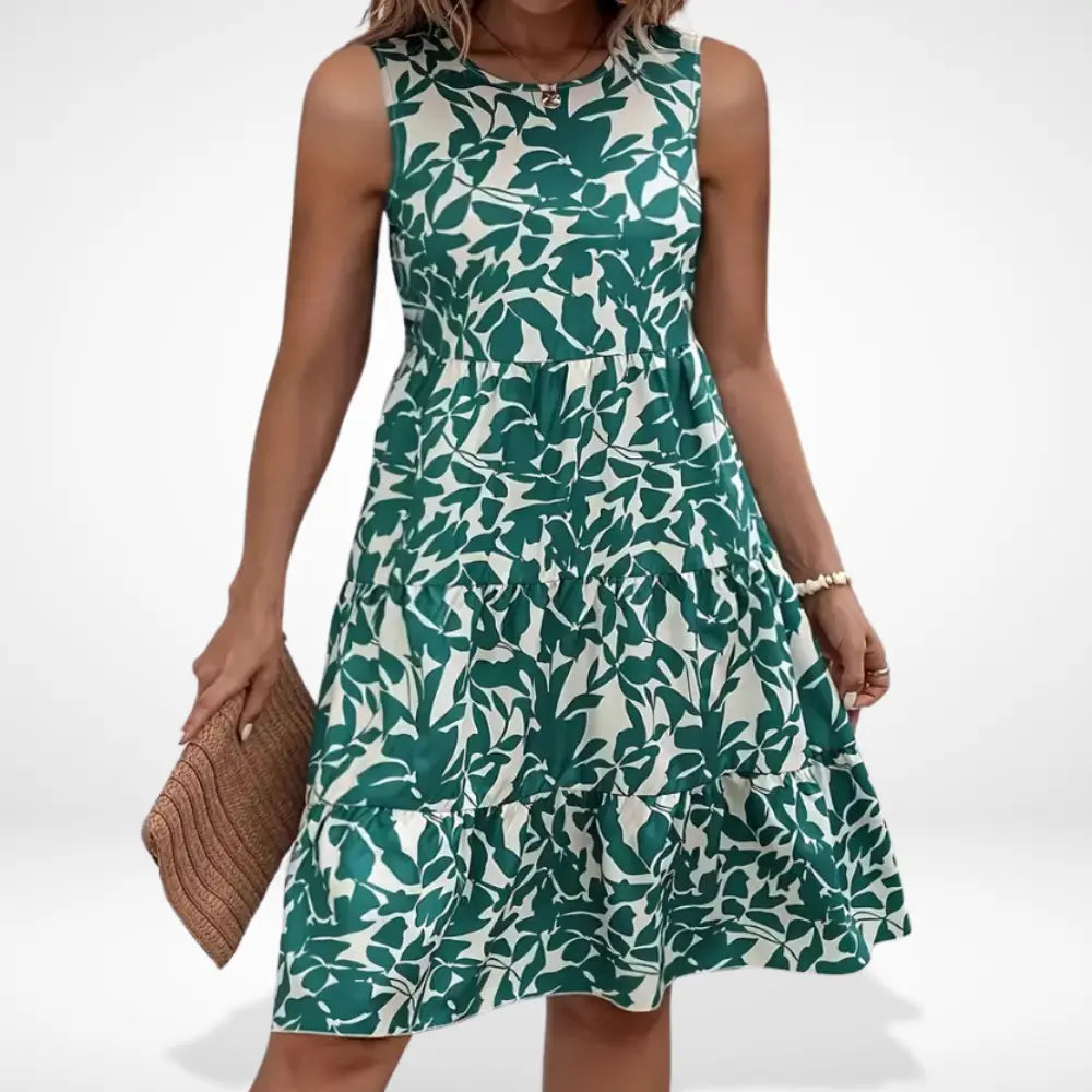 Kari | Robe d'été fluide avec imprimé