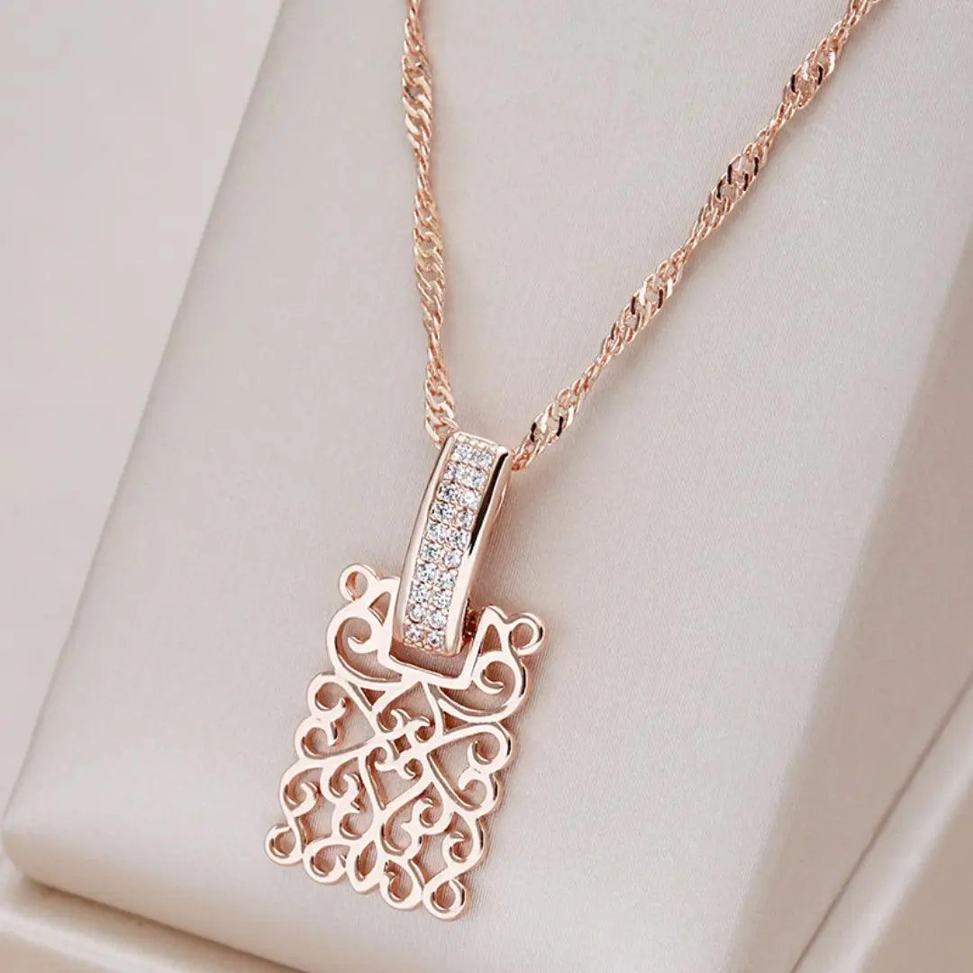Collier en or élégant avec mandala