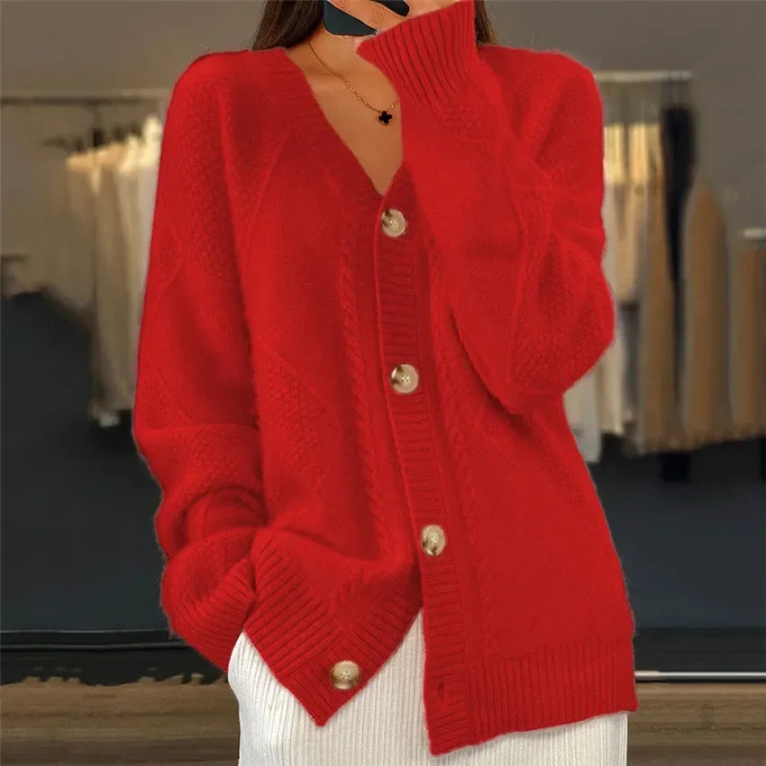 Lena | Cardigan Doux avec Boutons