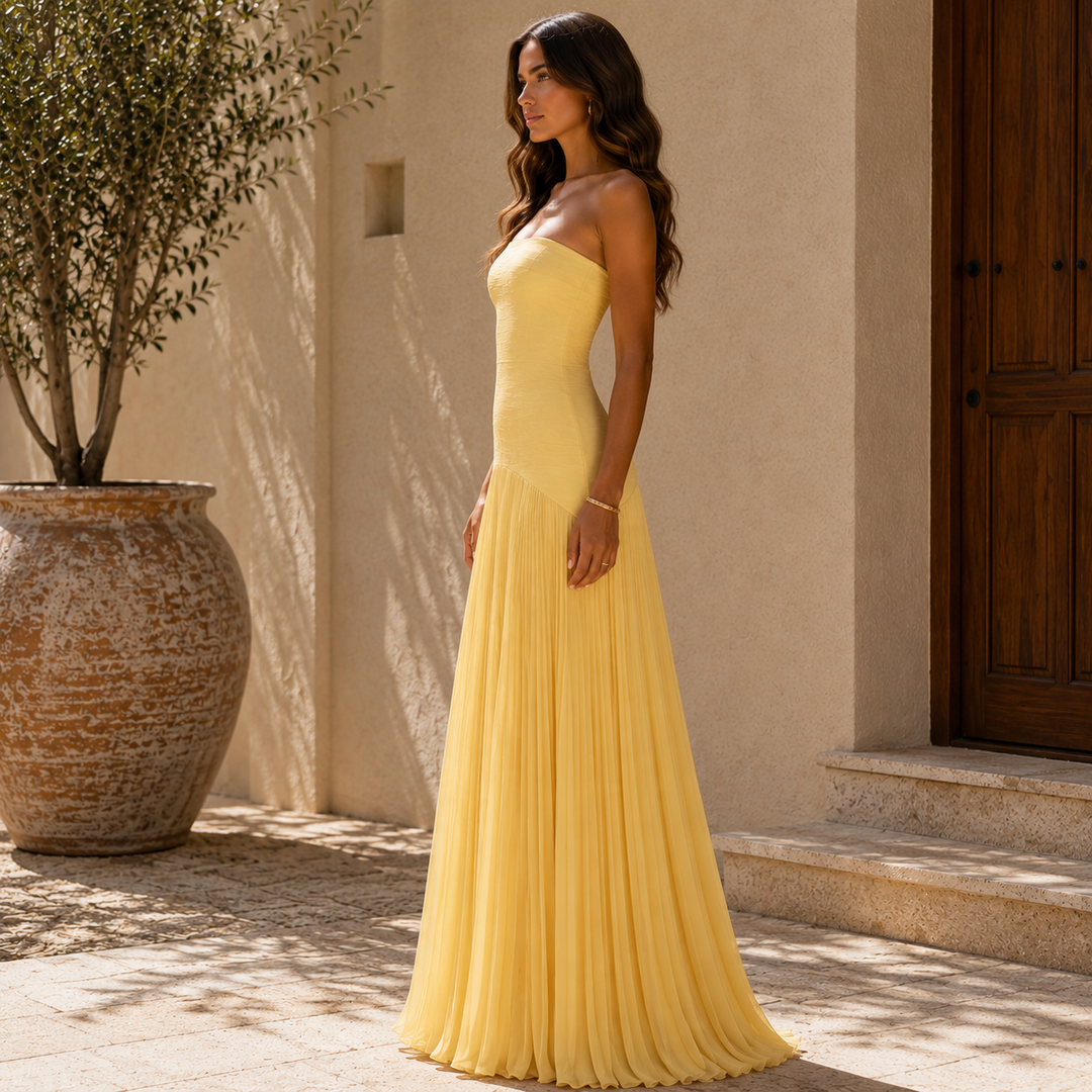 Almudena™│Robe à décolleté dégagé