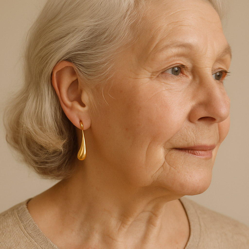 Boucles d'oreilles en or vintage "Drop"