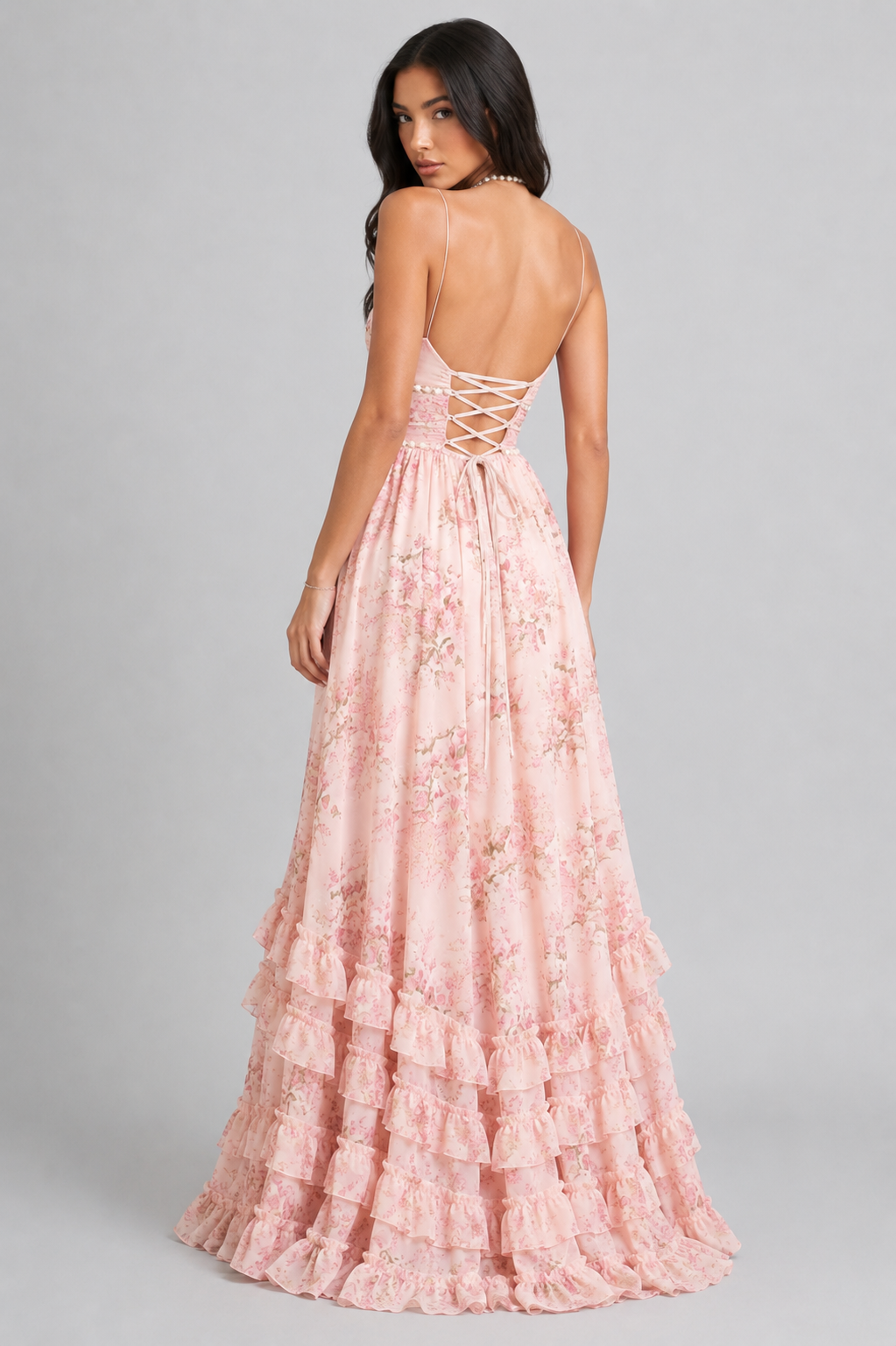 VALESKA | Robe Maxi Chic au Style Floral Vintage