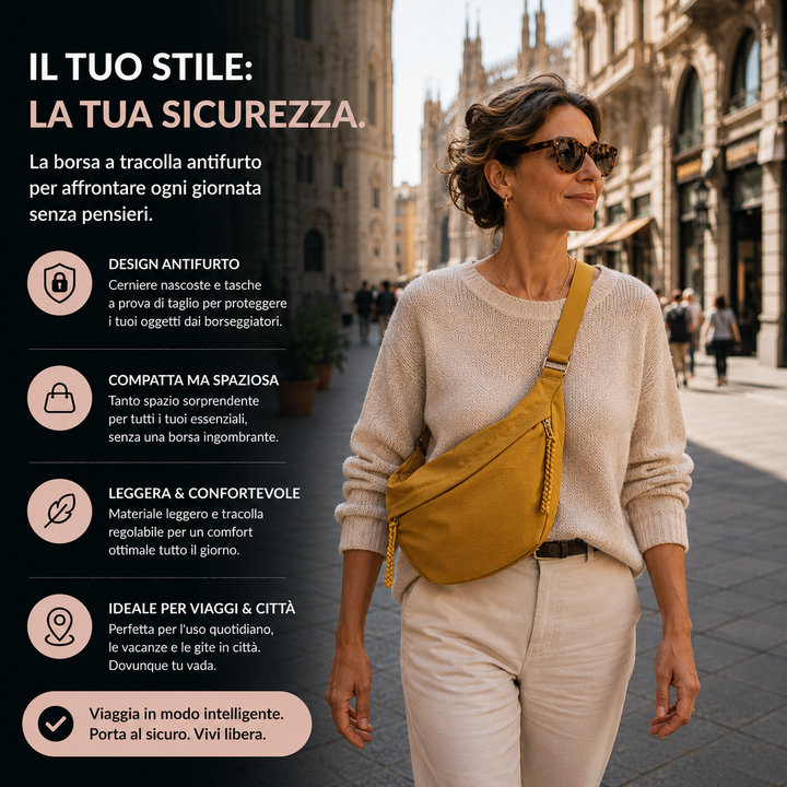 Luce | Sac à bandoulière Jaune Ocre