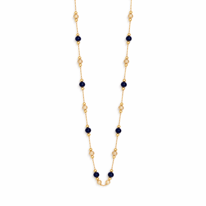 Collier Lulu avec Perles de Pierre Midnight