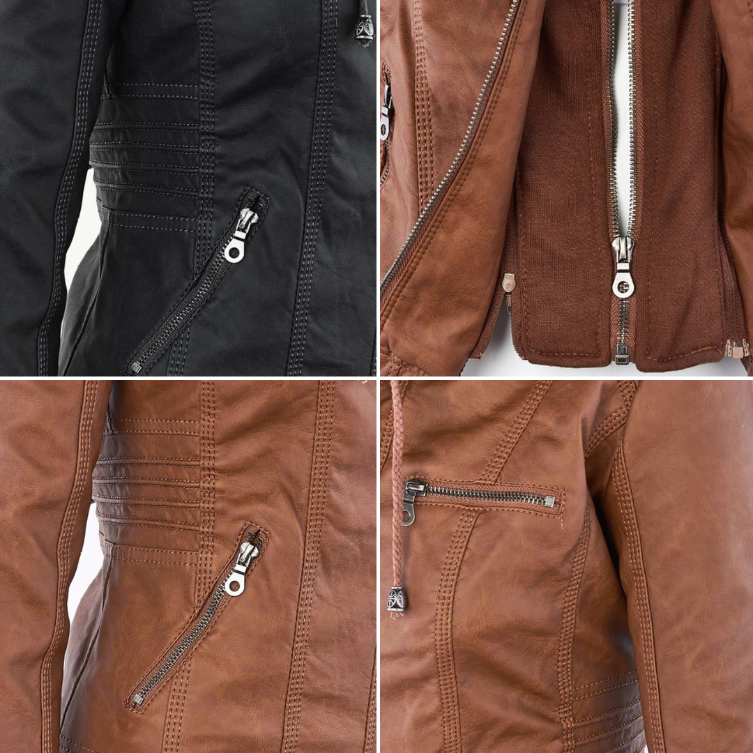 Monika™ | Veste en cuir robuste et élégante
