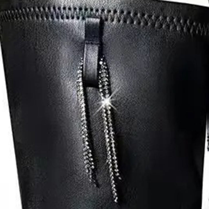 Cuissardes en Cuir et Laine Polaire