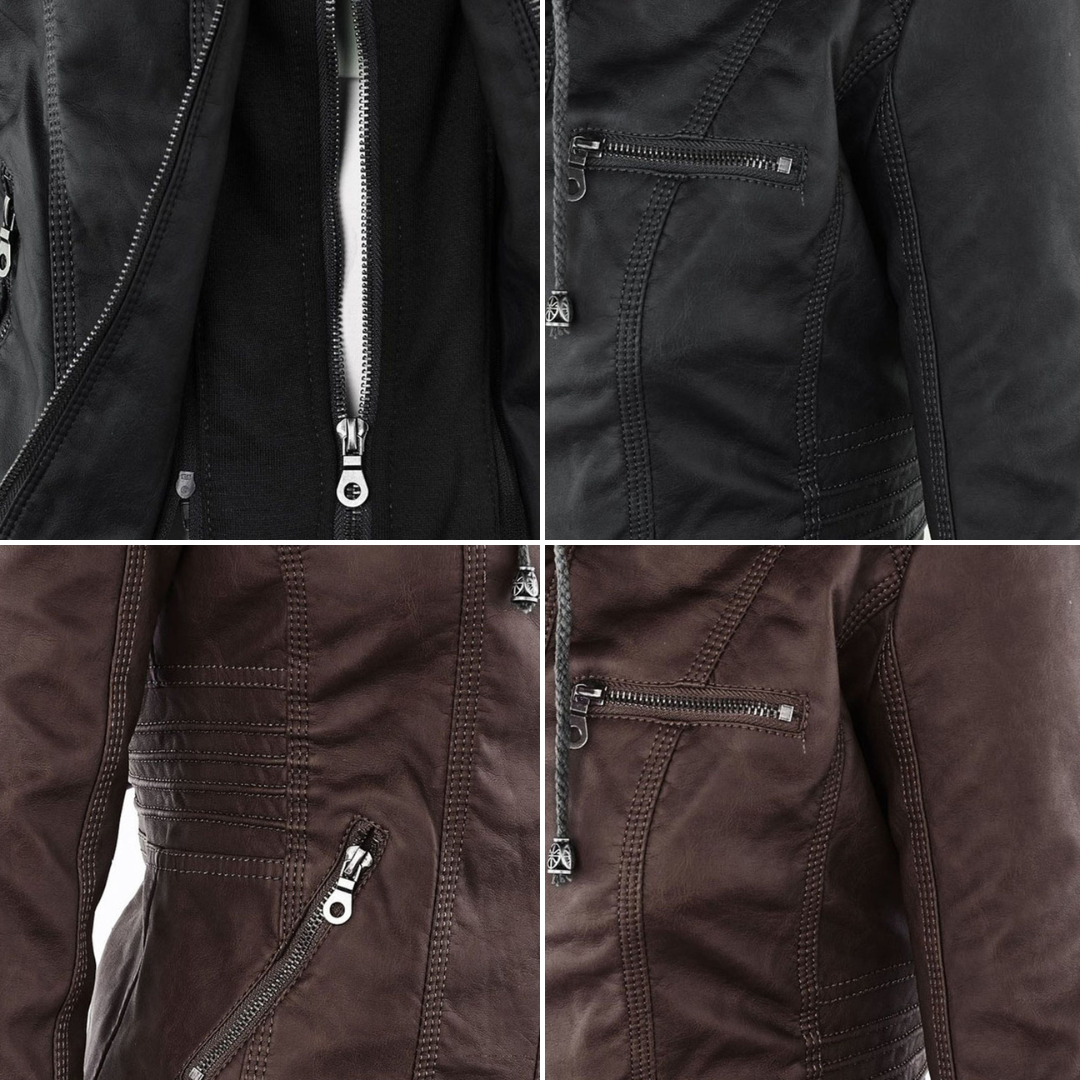 Monika™ | Veste en cuir robuste et élégante