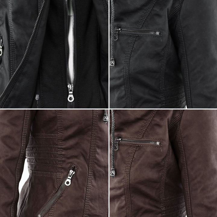 Monika™ | Veste en cuir robuste et élégante