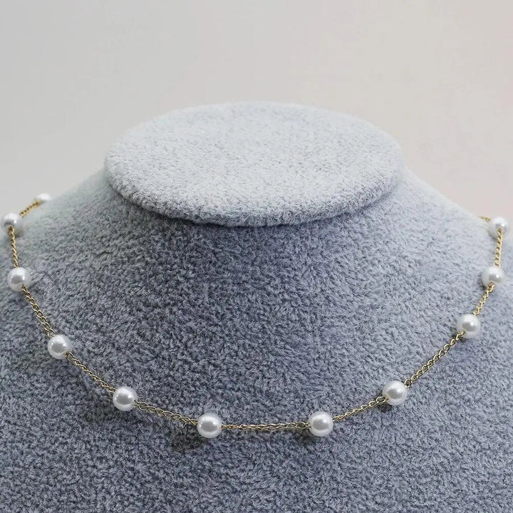 Collier Doré avec Perles Espacées