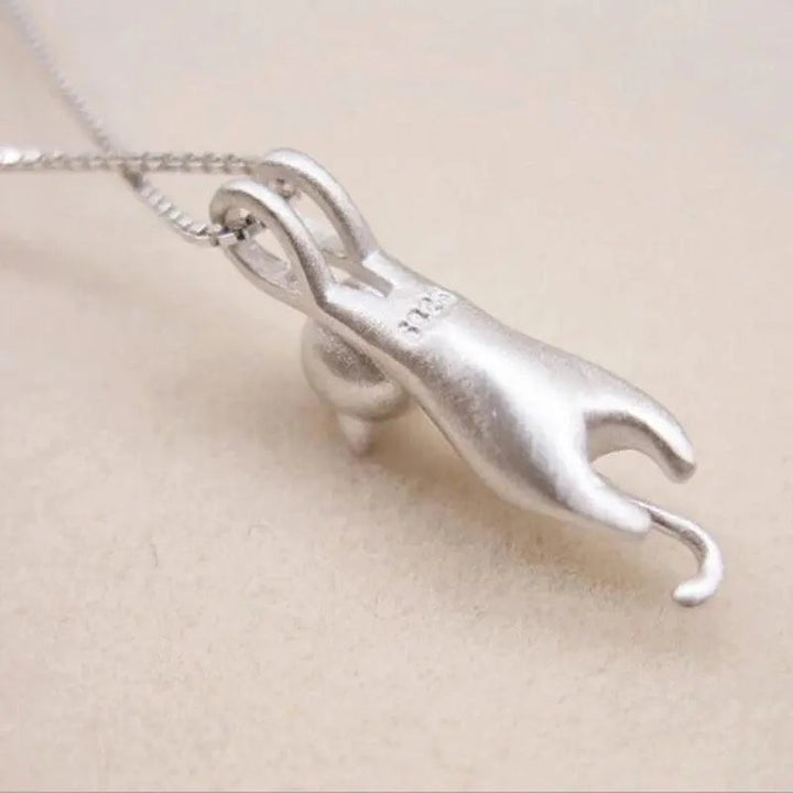 Collier ludique avec chatons en argent 925
