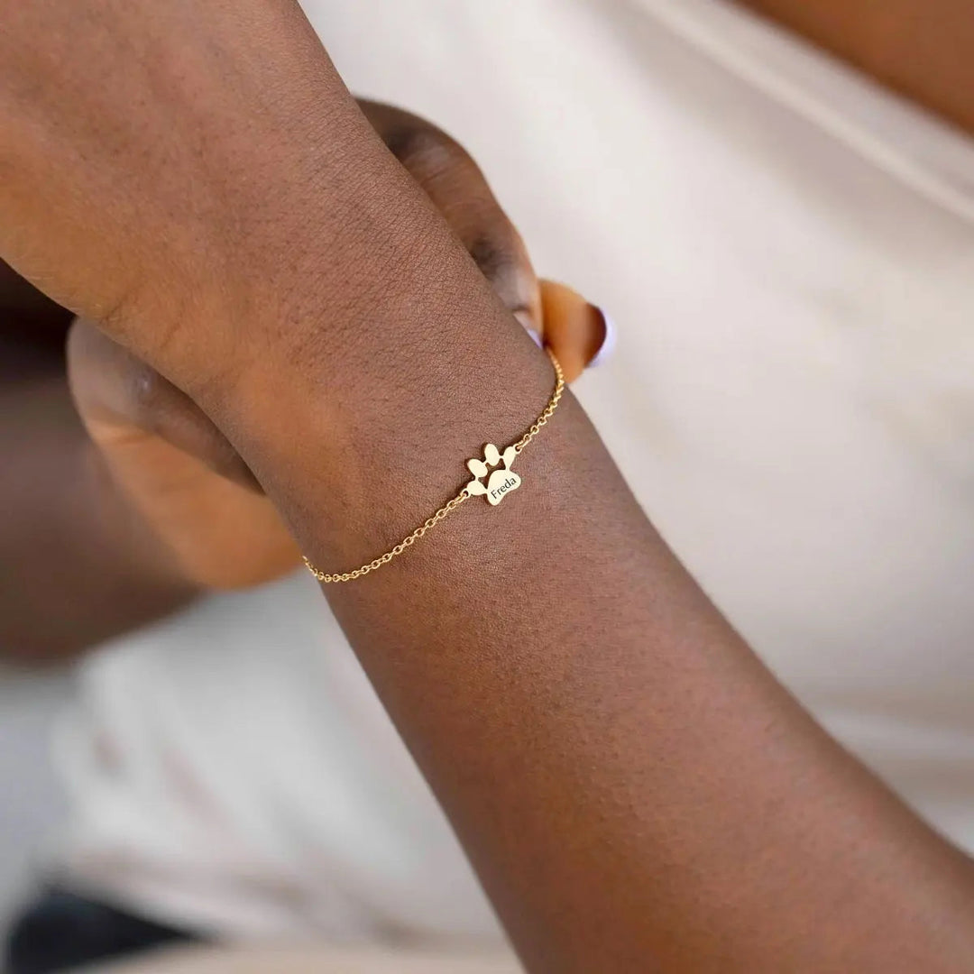 Bracelet Personnalisé avec Nom de Patte