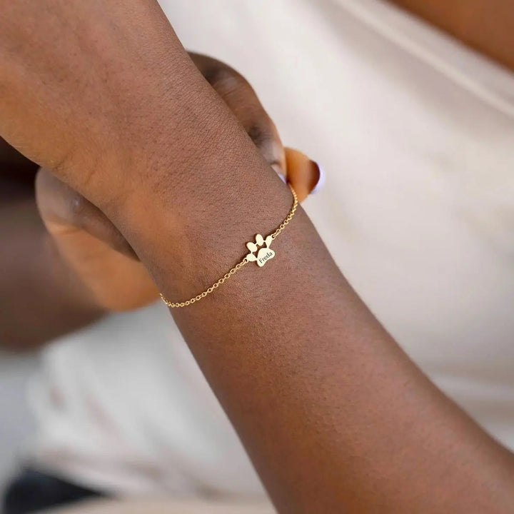 Bracelet Personnalisé avec Nom de Patte