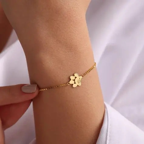 Bracelet Personnalisé avec Nom de Patte