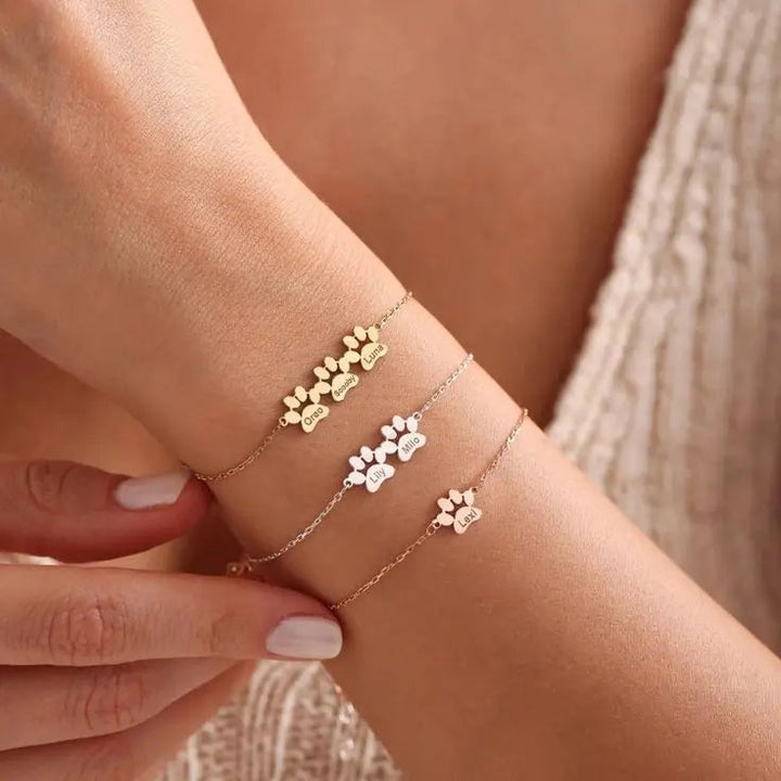 Bracelet Personnalisé avec Nom de Patte