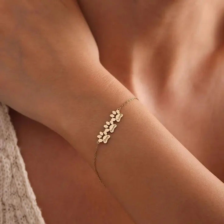 Bracelet Personnalisé avec Nom de Patte