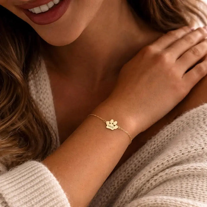 Bracelet Personnalisé avec Nom de Patte