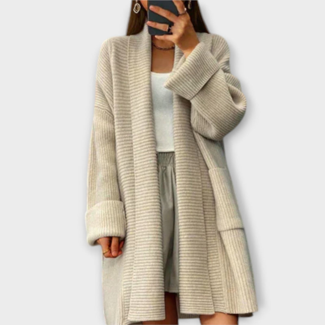 Euphemia - Long cardigan tressé