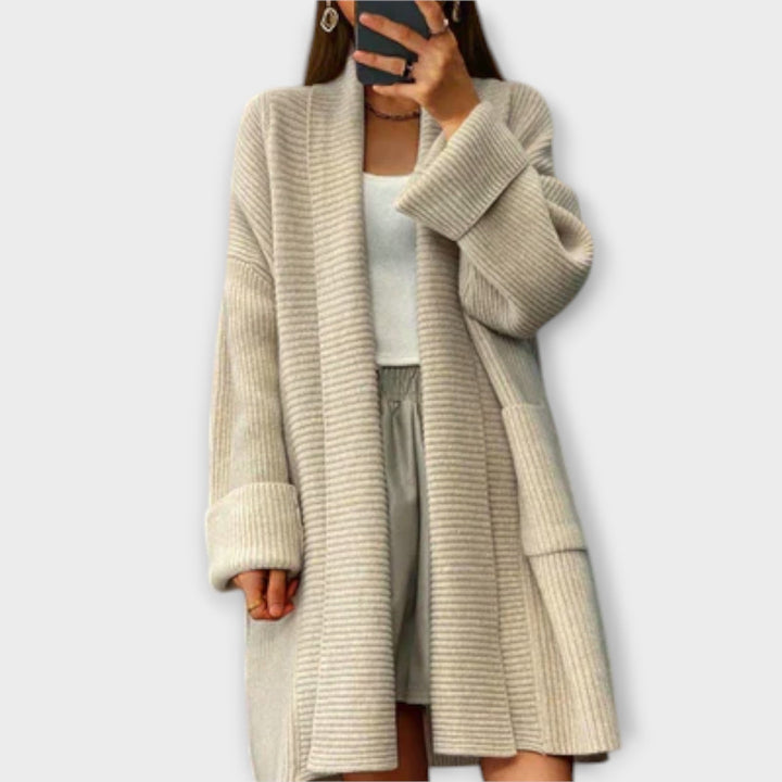 Euphemia - Long cardigan tressé